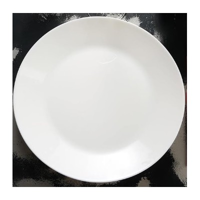 PLATO LLANO 25 CM BLANCO ZELIE LUM