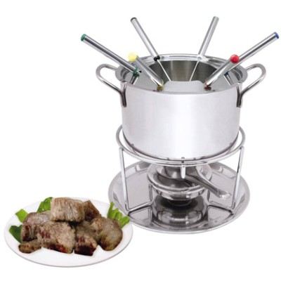 JUEGO FONDUE ACERO INOX