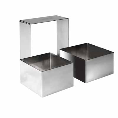 MOLDE ARO CUADRADO 6x6 CM INOX