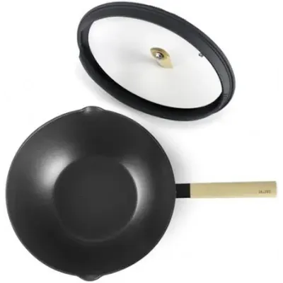 WOK LUXE CON TAPA 30CM