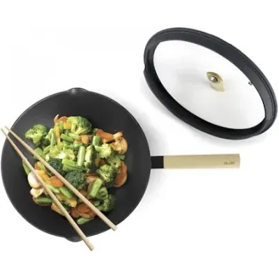 WOK LUXE CON TAPA 30CM