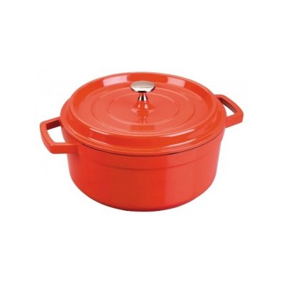 CACEROLA ROJA 20 CM ALUMINIO FUNDIDO CACEROLA ROJA 20 CM ALUMINIO FUNDIDO