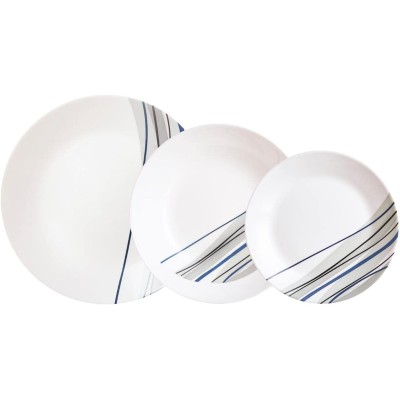 VAJILLA 18 PZAS ATHENAIS AZUL ARCOPAL