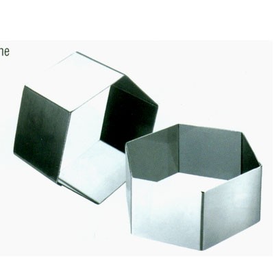 MOLDE HEXAGONAL 8 CM INOX MOLDE HEXAGONAL 8 CM INOX