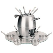 Fondue 6 personas base de cristal